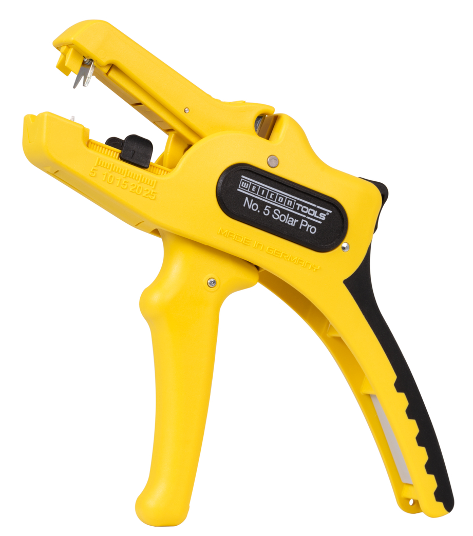 Wire Stripper No. 5 Solar Pro | For the stripping and skinning of common photovoltaic cables with a cross-section of 1.5–10 mm² Wire Stripper No. 5 Solar Pro | For the stripping and skinning of common photovoltaic cables with a cross-section of 1.5–10 mm²