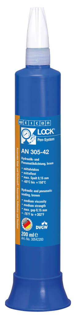 WEICONLOCKĀ® AN 305-42 Hydraulic and Pneumatic Sealing | medium strength, with DVGW registration WEICONLOCKĀ® AN 305-42 Hydraulic and Pneumatic Sealing | medium strength, with DVGW registration