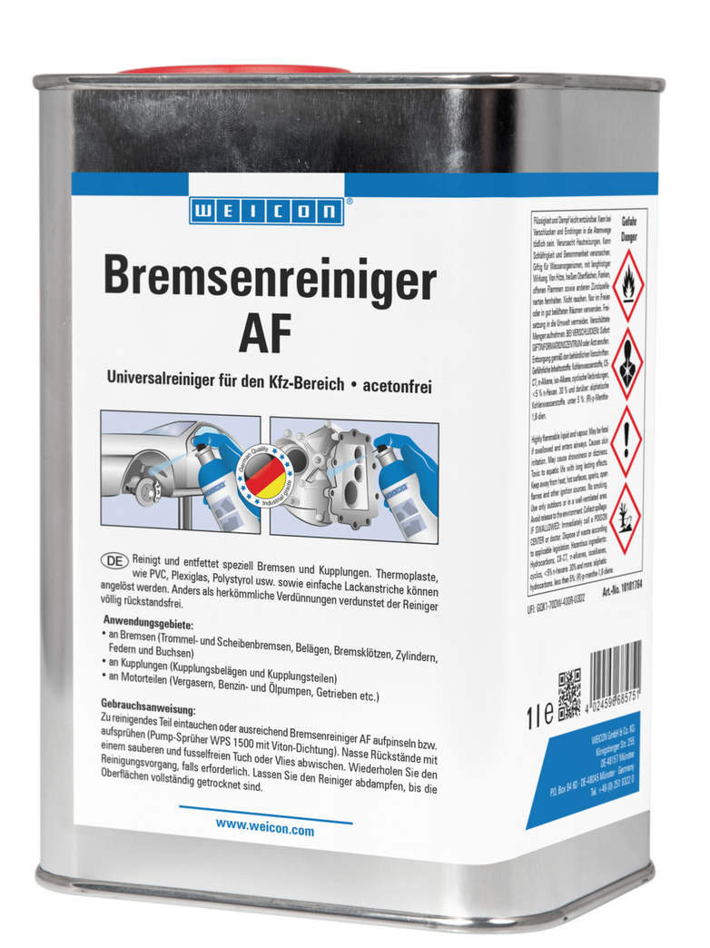 WEICON Brake Cleaner AF | acetone-free universal cleaner for the automotive sector WEICON Brake Cleaner AF | acetone-free universal cleaner for the automotive sector