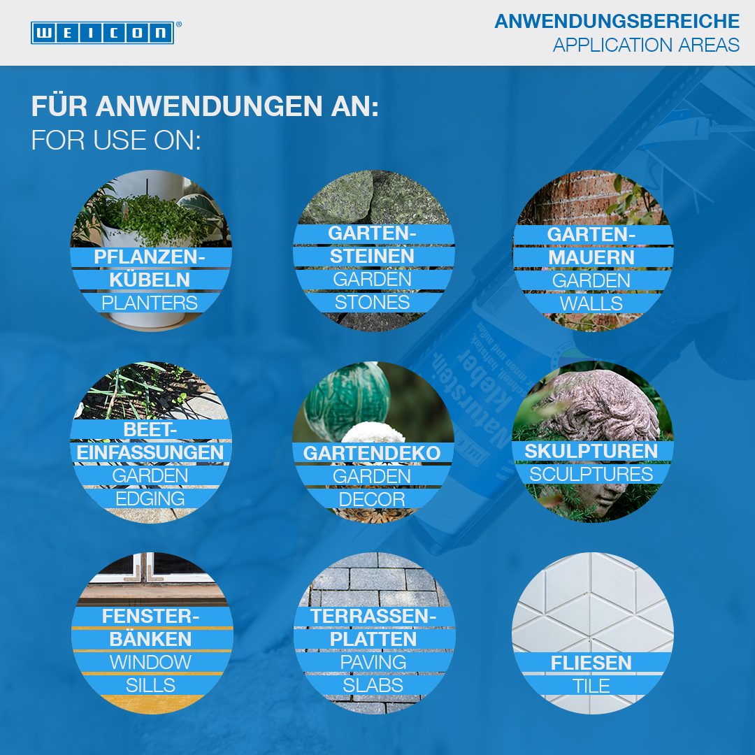 WEICON Natural Stone Adhesive | for the installation of natural stone, stone and ceramics