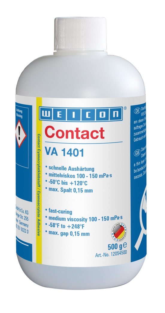 VA 1401 Cyanoacrylate Adhesive | instant adhesive for fabric, foam rubber and large-pored elastomers VA 1401 Cyanoacrylate Adhesive | instant adhesive for fabric, foam rubber and large-pored elastomers