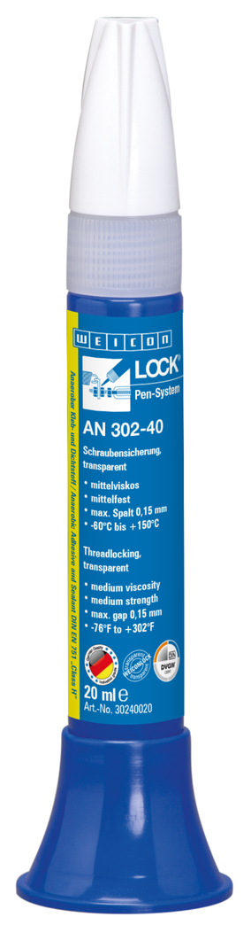 WEICONLOCKĀ® AN 302-40 Threadlocking | medium strength, with DVGW registration WEICONLOCKĀ® AN 302-40 Threadlocking | medium strength, with DVGW registration