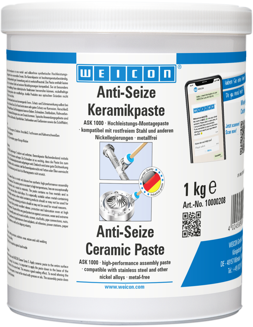 Anti-Seize Ceramic Paste | metal-free lubricant and release agent paste Anti-Seize Ceramic Paste | metal-free lubricant and release agent paste