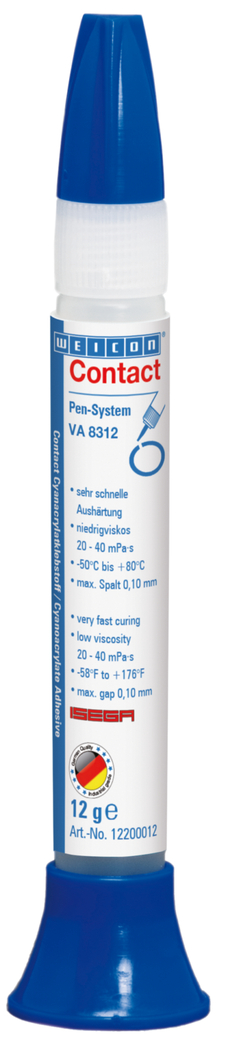 VA 8312 Cyanoacrylate Adhesive | instant adhesive for the food sector as well as EPDM elastomers and rubber