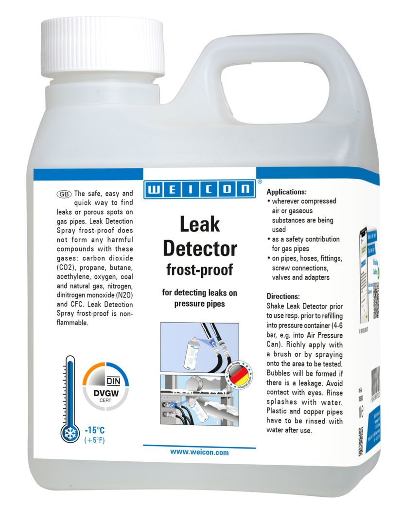 Leak Detection frost-proof | for locating cracks in pressure lines down to -15 °C Leak Detection frost-proof | for locating cracks in pressure lines down to -15 °C